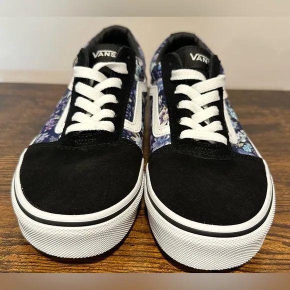 Vans Little/Big Girls Moody Floral Purple/Black Sneakers NWT Various Sizes