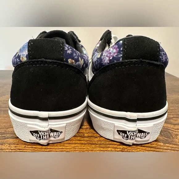 Vans Little/Big Girls Moody Floral Purple/Black Sneakers NWT Various Sizes