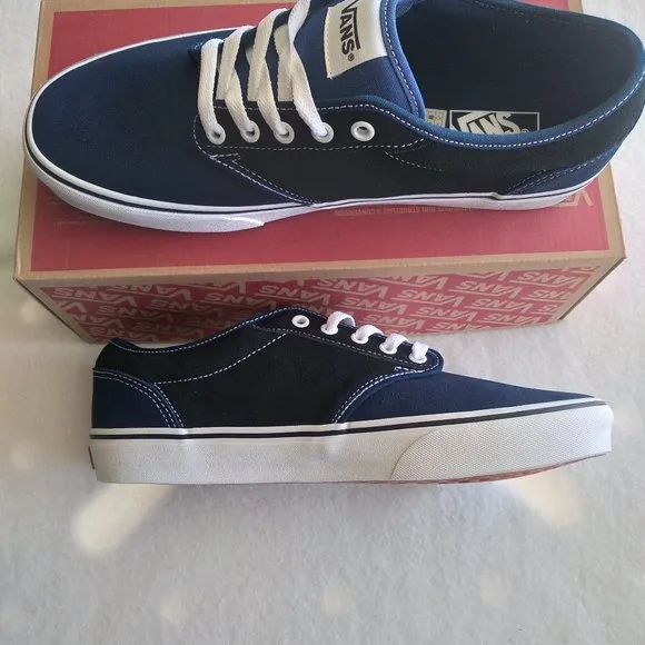 VANS Men's 11.5 Atwood Retro Suede Dress Blue VN000TUYLKZ - NEW