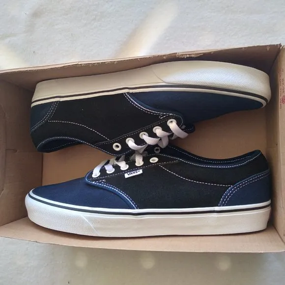 VANS Men's 11.5 Atwood Retro Suede Dress Blue VN000TUYLKZ - NEW