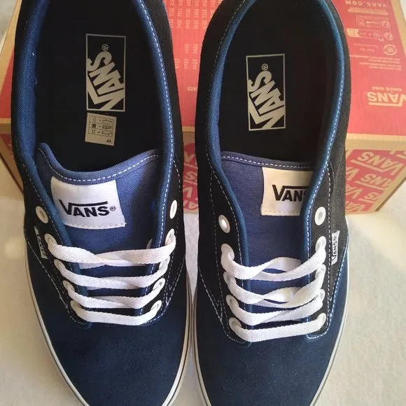 VANS Men's 11.5 Atwood Retro Suede Dress Blue VN000TUYLKZ - NEW