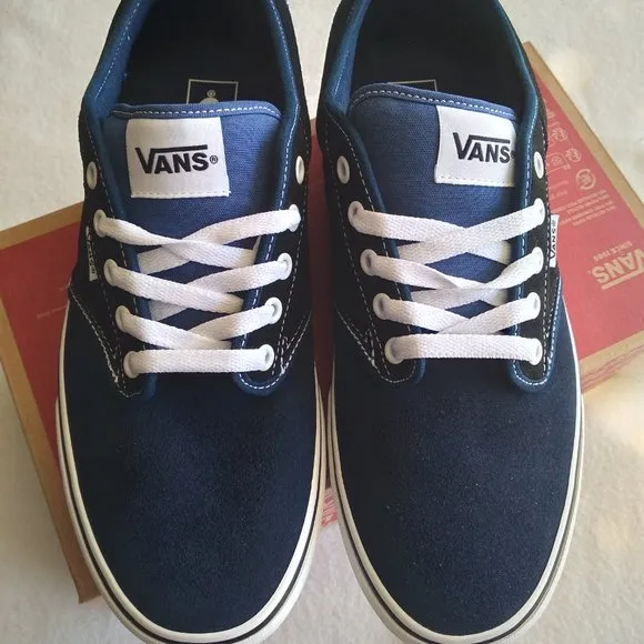 VANS Men's 11.5 Atwood Retro Suede Dress Blue VN000TUYLKZ - NEW