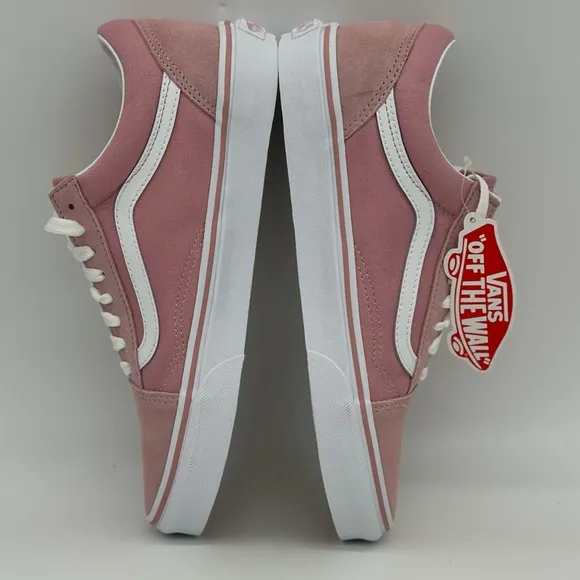 Vans Pink and White Sneakers