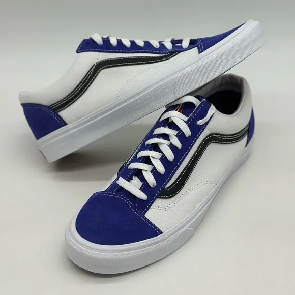 Vans Retro Sport Blue and White Sneakers