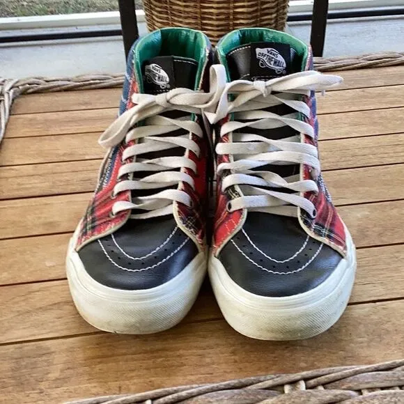 Vans Sk8-Hi Tartan Daze Women's Multicolor Casual Sneakers 9