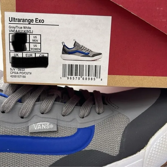 Vans WMNS Gray and Blue Sneakers Ultrarange ExoGray/True WhiteVN0A4U1KBGJ
