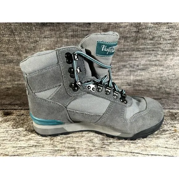 Vasque Clarion Gore Tex Hiking Suede Boots 7567-1 Womens Size 8.5 Gray