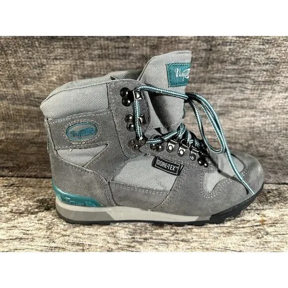 Vasque Clarion Gore Tex Hiking Suede Boots 7567-1 Womens Size 8.5 Gray