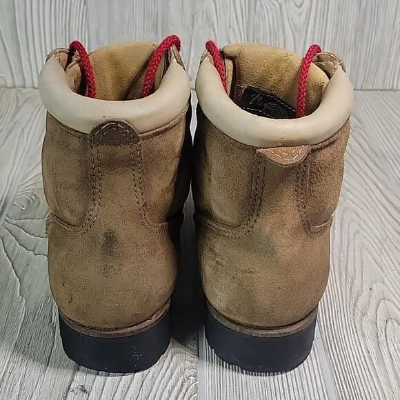 Vasque Skywalk Brown Suede Leather Hiking Boots Womens Size 7.5 Vintage