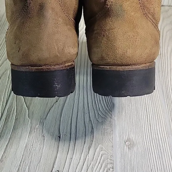 Vasque Skywalk Brown Suede Leather Hiking Boots Womens Size 7.5 Vintage