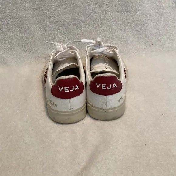 Veja White and Red Sneakers women’s size 6