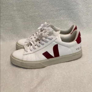 Veja White and Red Sneakers women’s size 6