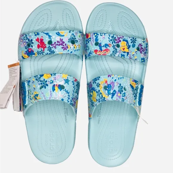 Vera Bradley/Disney/Crocs Little Mermaid Sandal Shoes Blue Water Men’s Size 12