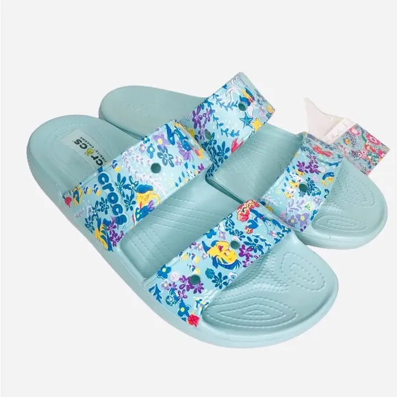 Vera Bradley/Disney/Crocs Little Mermaid Sandal Shoes Blue Water Men’s Size 12