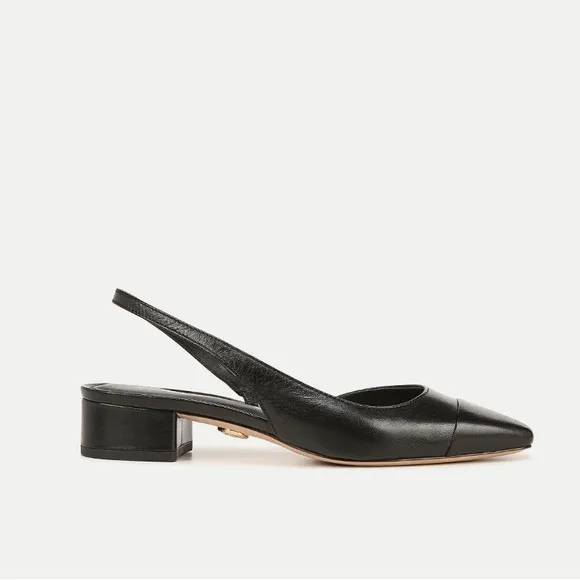 VERONICA BEARD Black Cecile Sling Back Flats Size 8.5