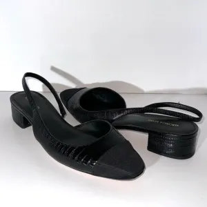 Veronica Beard Cecile Embossed Slingback Flats