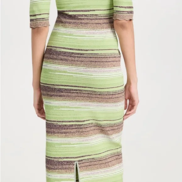 VERONICA BEARD KANTE KNIT DRESS MIDI STRETCH MEDIUM