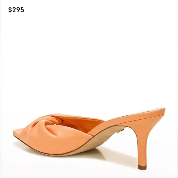 VERONICA BEARD Melli Apricot leather Sandal Size  6 women