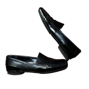 Versace Medusa Loafer VTG Flat Square Toe Black size 36 1/2