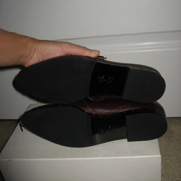 Via Spiga V-Ladonna Burgundy Leather Loafer 7.5