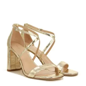 VIA SPIGAWomen's Snake-embossed Block-heelSandals