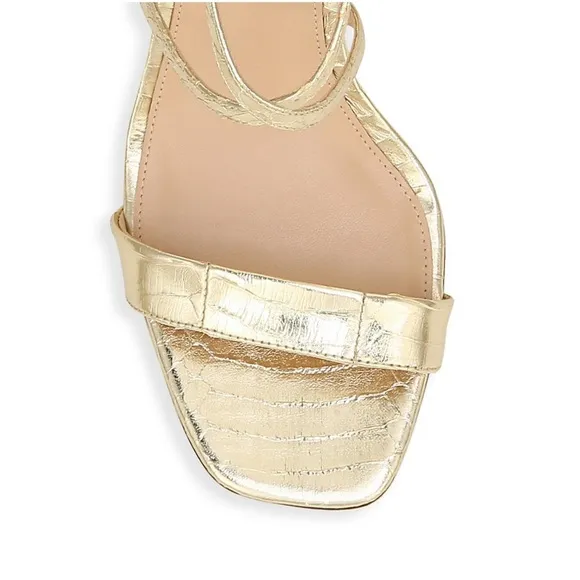 VIA SPIGAWomen's Snake-embossed Block-heelSandals