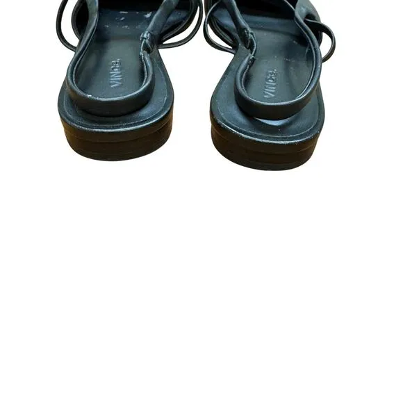 Vince Bernice-B Leather Slingback Flats in Black Size 9