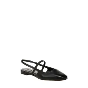 Vince Bernice-B Leather Slingback Flats in Black Size 9