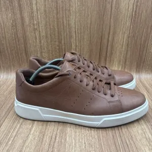 Vince Brady Leather  Luggage Brown Low Lace Up Casual Sneakers Mens Size 12 M