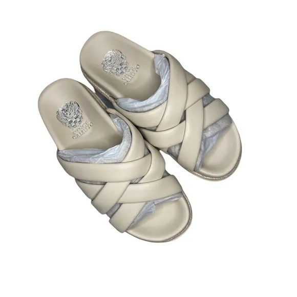 Vince Camuto Chavelle Braided Light Cream Sandals