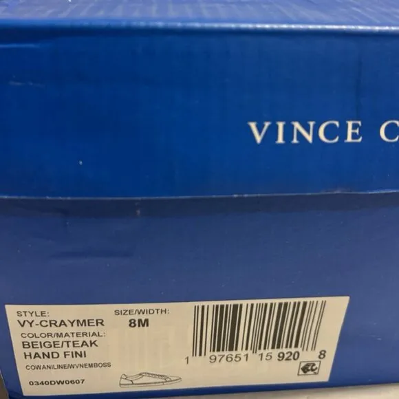 Vince Camuto Men’s Craymer Brown Casual Sneakers, Size 8 M