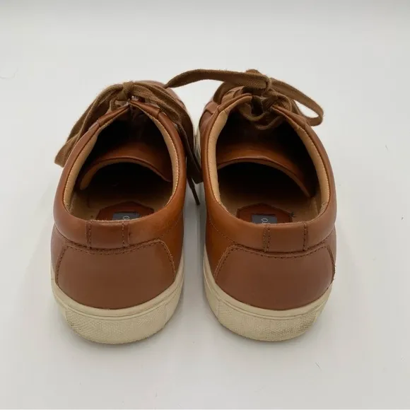 Vince Camuto Men's Mills Leather Full Lace Up Casual Sneakers Brown Size 8.5