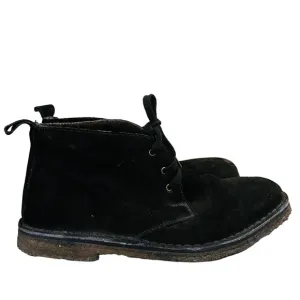 Vince Candice Suede Shearling Chukka Boot (Black)