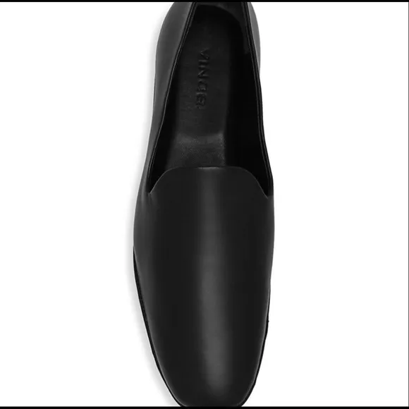 Vince NWT Women’s Paz Black Leather Loafers In Original Box-Size 8 1/2