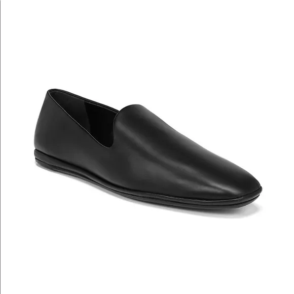 Vince NWT Women’s Paz Black Leather Loafers In Original Box-Size 8 1/2