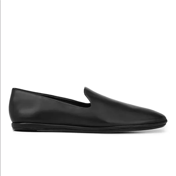 Vince NWT Women’s Paz Black Leather Loafers In Original Box-Size 8 1/2