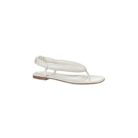 Vince Women's Ivory &quot;Denton&quot; sandals puffy leather thong flats