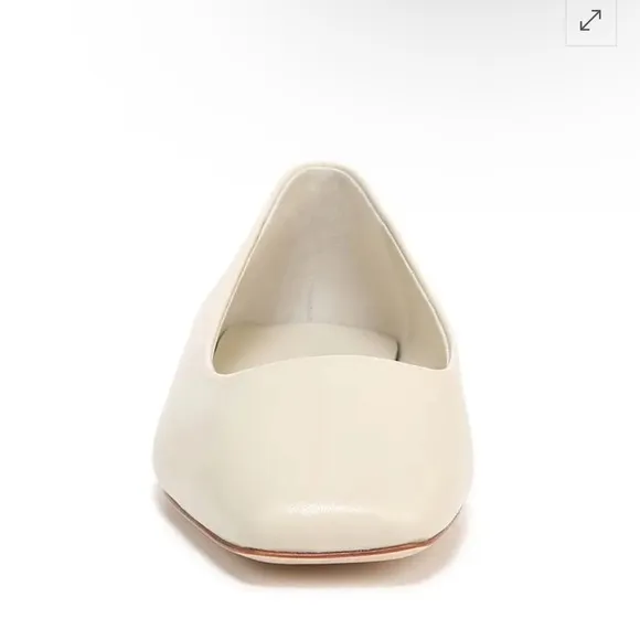 VINCECesta Square Toe Ballet Flat Moonlight size 37.5 US 7.5
