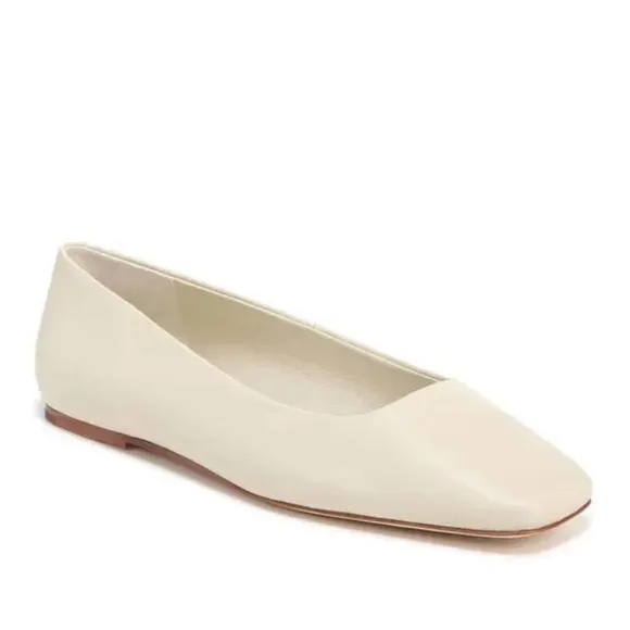 VINCECesta Square Toe Ballet Flat Moonlight size 37.5 US 7.5