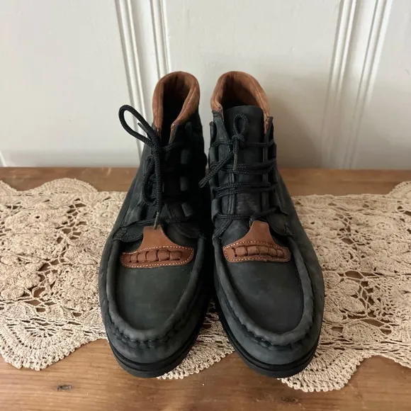 Vintage Etienne Aigner RARE Rustics Trail Ankle Hiking Boots 9.5