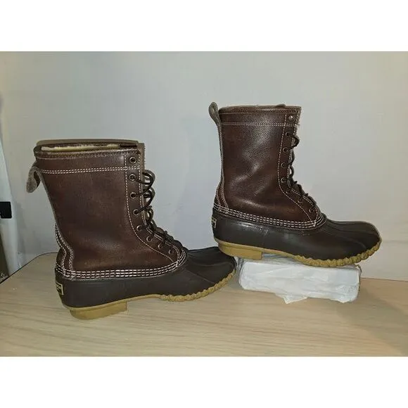 Vintage‎ L.L. Bean Shearling Lined Bean Boots womensSize 10