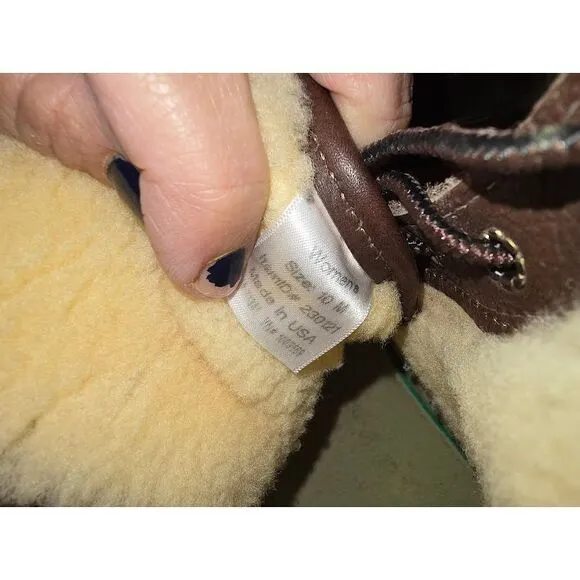 Vintage‎ L.L. Bean Shearling Lined Bean Boots womensSize 10