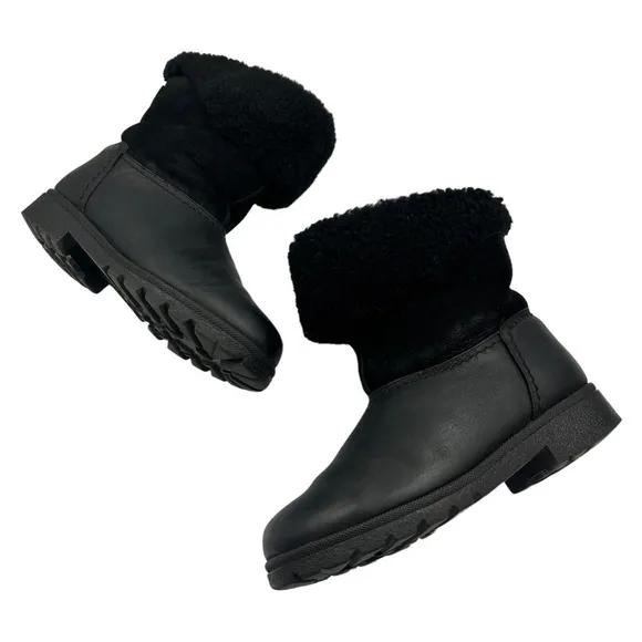 VINTAGE SOREL Shearling Boot Black