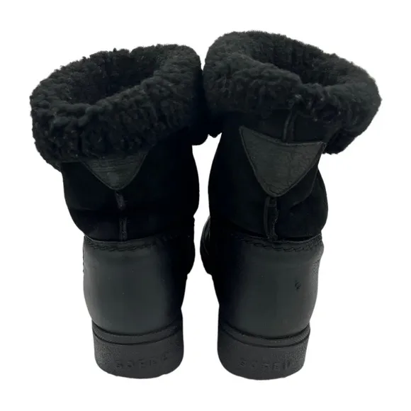 VINTAGE SOREL Shearling Boot Black