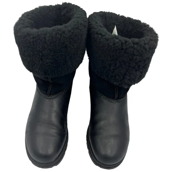 VINTAGE SOREL Shearling Boot Black