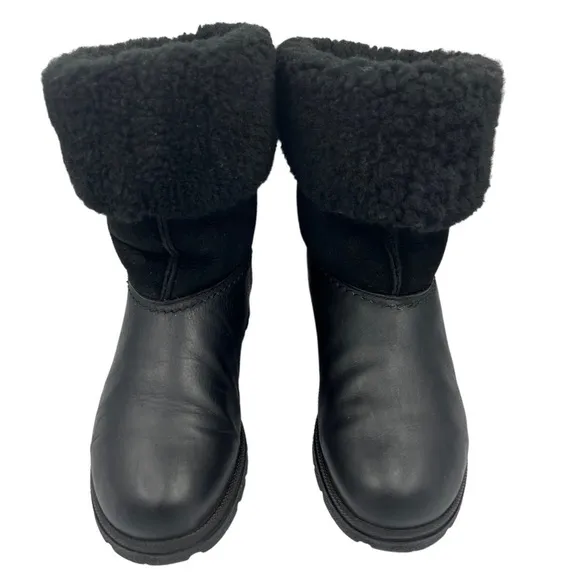 VINTAGE SOREL Shearling Boot Black