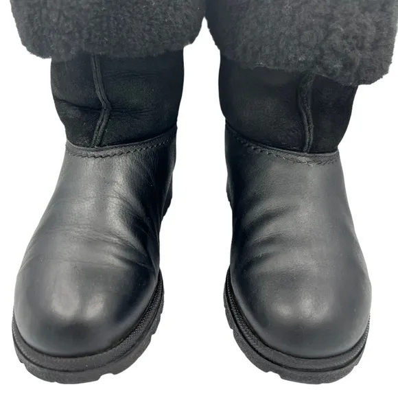 VINTAGE SOREL Shearling Boot Black