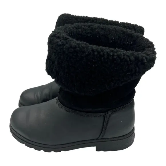 VINTAGE SOREL Shearling Boot Black
