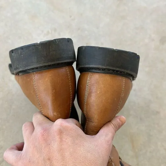 Vintage MONTBLANC Hiking Boots Combat Leather Boots Men’s 11 Made In Korea