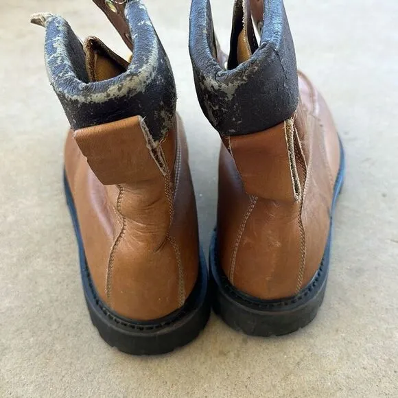 Vintage MONTBLANC Hiking Boots Combat Leather Boots Men’s 11 Made In Korea